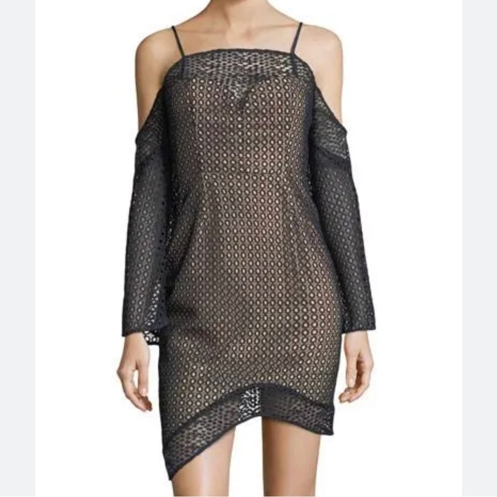 🅽🅴🆆 KEEPSAKE the label Easy Love retro asymmetrical bell sleeve mini dress, S - Picture 3 of 13